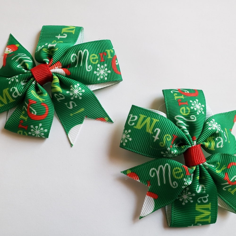 3" Christmas Bow Set